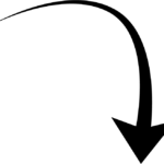 curve arrow down png