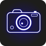 neon camera icon png